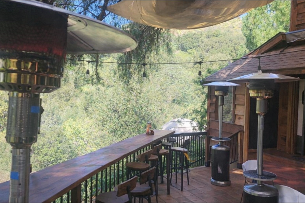 Cafe on 27 balcony view