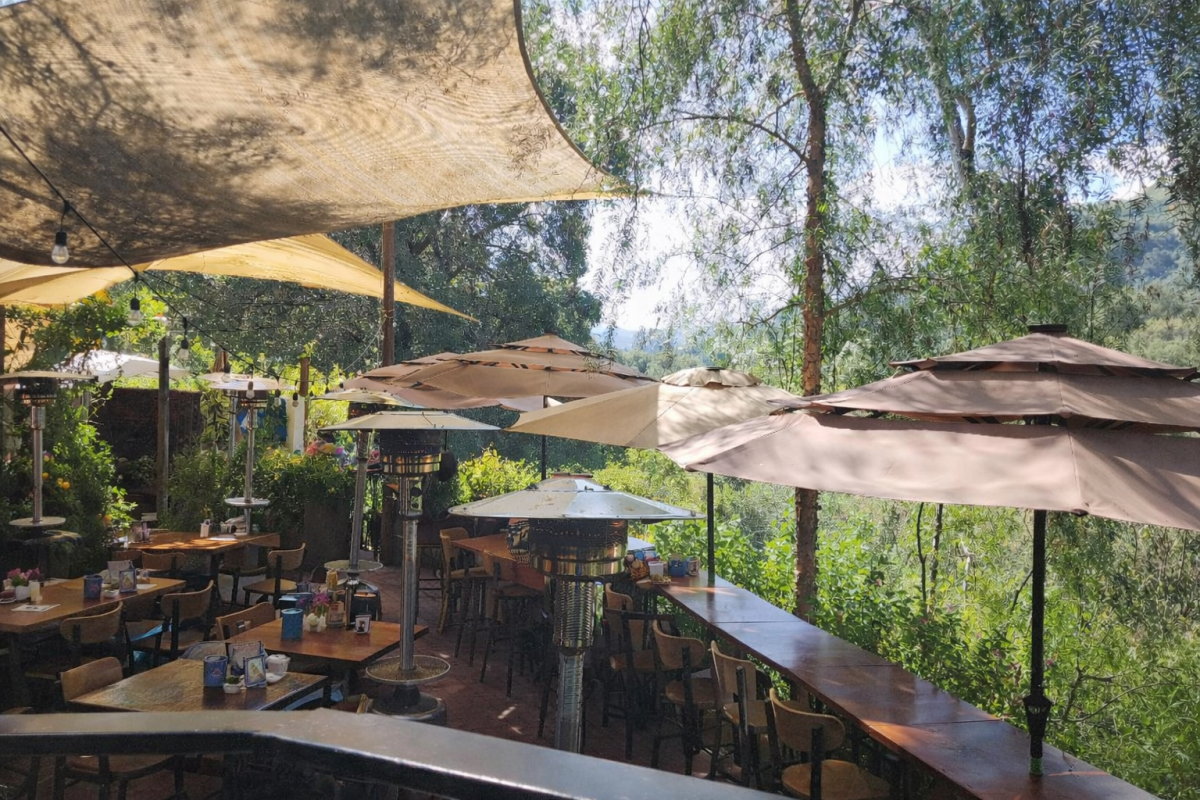 Cafe on 27 balcony seating